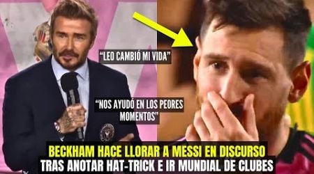 BECKHAM HIZO LLORAR A MESSI &quot;CAMBIASTE MI VIDA&quot; TRAS HAT-TRICK Y PASE AL MUNDIAL DE CLUBES