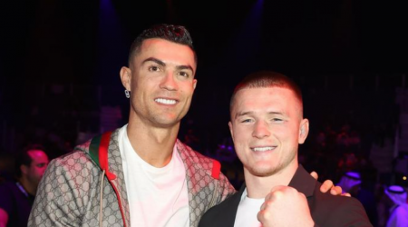 Irish MMA star Paul Hughes shares snap with Cristiano Ronaldo after Saudi Arabia win