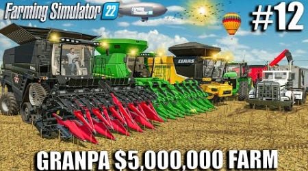 BIG Sunflowers Harvesting OPERATION +500k LITERS | GRANPA&#39;S FARM Ep.12 | Farming Simulator 22