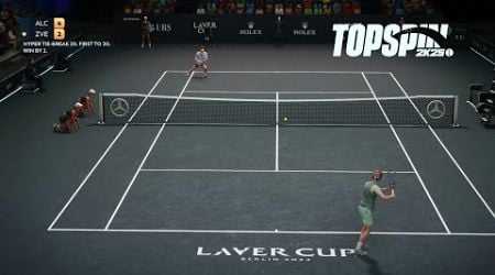 Top Spin 2K25 - Carlos Alcaraz Vs Alexander Zverev I HYPER TIE BREAK I Laver Cup Berlin Arena (PS5)