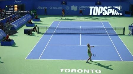 Top Spin 2K25 - Alexander Zverev Vs Daniil Medvedev I HYPER TIE BREAK I Toronto Masters (PS5)