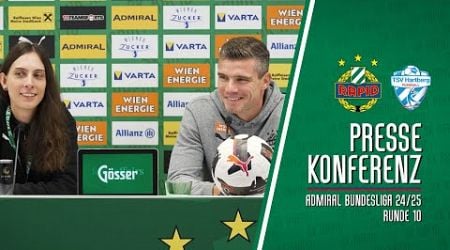 Pressekonferenz nach dem Spiel gegen Hartberg