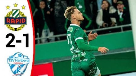 SK Rapid Wien vs TSV Hartberg (2-1) All Goals and Extended Highlights