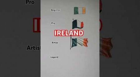 Draw Ireland Flag! #drawing #tutorial #art #dessin #satisfying #easydrawing