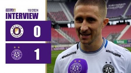 Reinhold Ranftl zum 1:0-Sieg bei Austria Klagenfurt (10/2024) #faklive #Veilchen #violatv