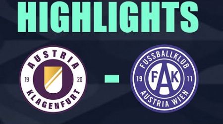 Austria Klagenfurt vs Austria Wien 0-1 Highlights | Austria Bundesliga 2024/2025