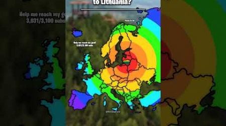 How close are you to Lithuania? #skibiditoilet #shorts #like #europe #country #map #mapping