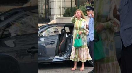 Elegant rich Madame getting out her Bentley at Hotel Paris #billionaire #monaco#luxury#lifestyle#fyp