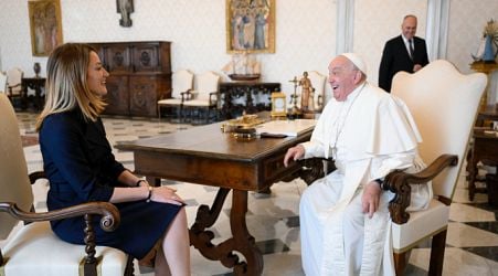  EU Parliament President Roberta Metsola meets Pope Francis 