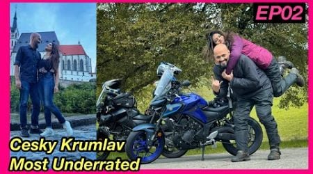 Prague To Cesky Krumlav Motorcycle Ride| Underrated Town of Czech Republic | #motovlog #KiranSachin