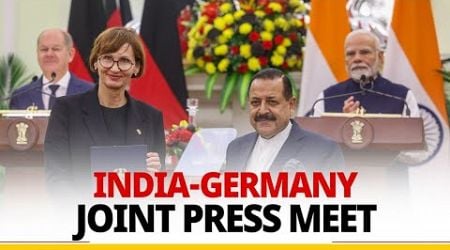 LIVE: PM Modi and German Chancellor Olaf Scholz attend the joint press meet