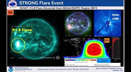 X-Flare Alert: Sun Shoots Out Another Strong X-Flare and a Halo CME - Geomagnetic Storm Watch