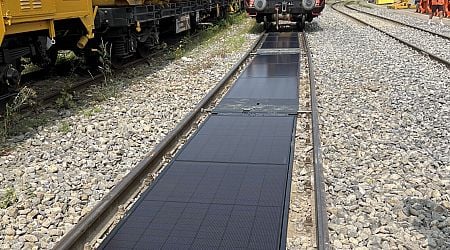 Solar power project hits the rails with between-track panel pilot