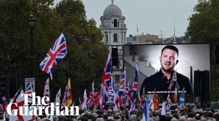 Tommy Robinson supporters gather in London for Unite the Kingdom rally