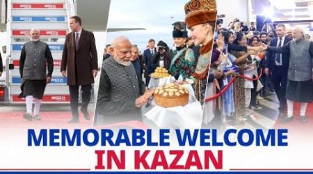 Warm reception for PM Modi in Kazan, Russia