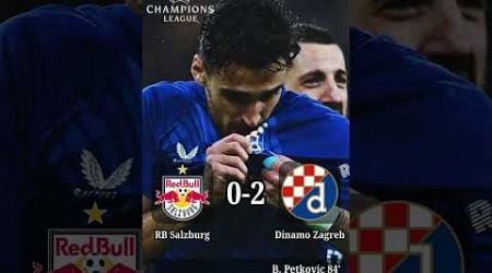 RB Salzburg 0-2 Dinamo Zagreb: Matchday 3 UEFA Champions League Full-Time Results