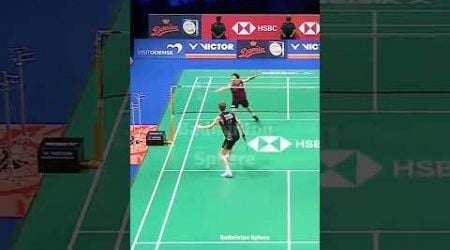 Magnificently fast paced Rally! Antonsen vs Watanabe l Denmark Open 2024 l #badminton #shorts