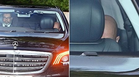 Erik ten Hag hides behind passenger seat as he returns to Holland after Man Utd sacking