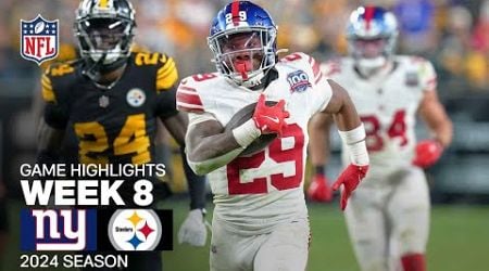 New York Giants vs. Pittsburgh Steelers Game Highlights | NFL 2024 Season Week 8