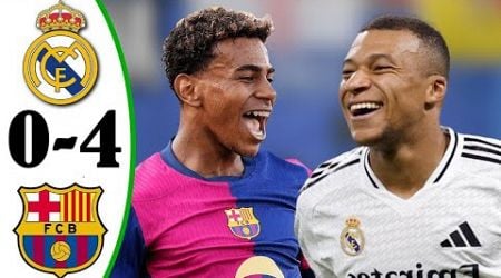 Real Madrid vs Barcelona 0-4 - All Goals &amp; Highlights - 2024