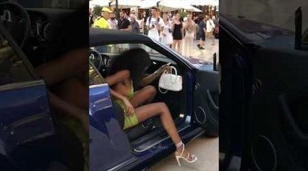 Gorgeous sexy lady getting out her Bentley at Casino #billionaire #monaco #luxury#trending#lifestyle