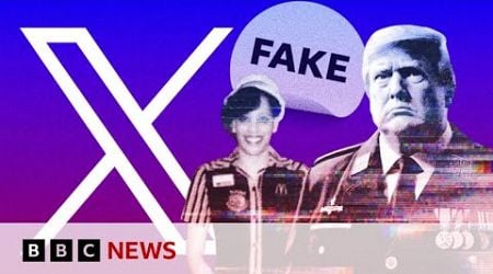 US election: How X users could be earning thousands from misinformation and AI images | BBC News