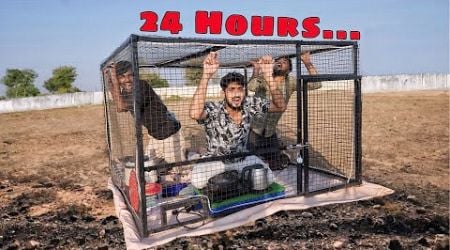 Living 24 hours in animal cage challenge