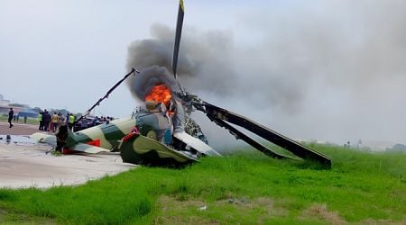 No survivors after military helicopter crashes in DR Congo