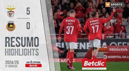 Resumo: Benfica 5-0 Rio Ave (Liga 24/25 #9)