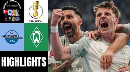 SC Paderborn vs SV Werder Bremen Zweite Runde DFB-Pokal Highlights