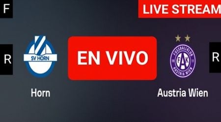 SV Horn vs Austria Wien live match today score updates | Austria Cup live score