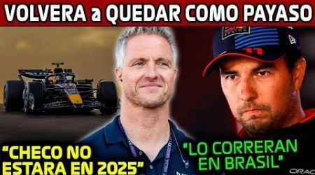 EL PAYASO de LA F1!! RALF SCHUMACHER ASEGURA QUE CHECO SERA DESPEDIDO en BRASIL!! GP MEXICO 2024 F1