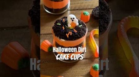 No Bake Halloween Dirt Cake Cups #halloween #happyhalloween