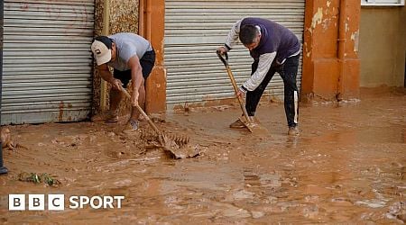 Valencia match postponed after flash floods in Spain