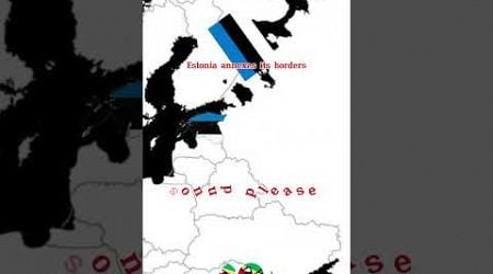 Estonia annexes its borders. #countryballs #history #geography #edit #editing #mapper #map #europe