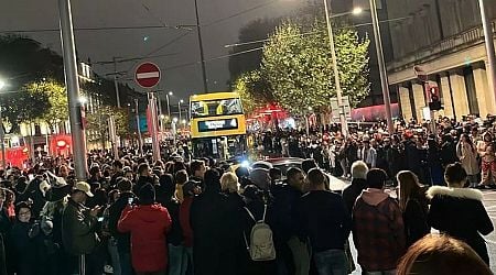 Halloween mayhem as large crowds gather on Dublin's O'Connell Street for hoax parade