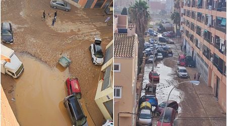 Horror in Valencia: Seven bodies are found floating in a garage after locals became trapped while trying to flee deadly floods in their cars