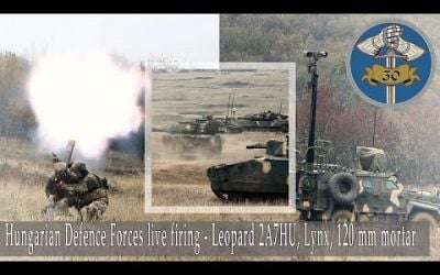 Hungarian Defence Forces live firing - Leopard 2A7HU, Lynx, 120 mm mortar #tank #panzer #army