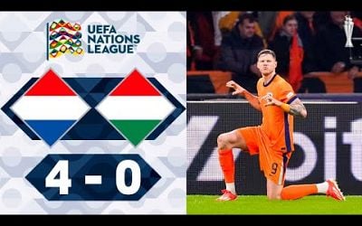 Wout Weghorst Goal | Netherlands vs Hungary 4-0 Highlights | UEFA Nations League 2024