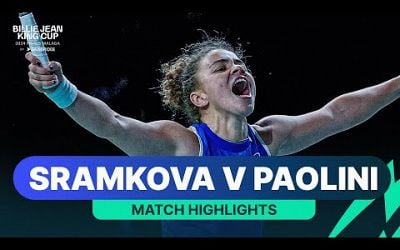 Rebecca Sramkova v Jasmine Paolini | Slovakia v Italy | 2024 Billie Jean King Cup Final Highlights