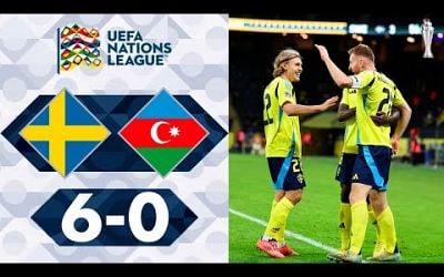 Sweden vs Azerbaijan 6-0 Highlights Goals - Nations League 2024