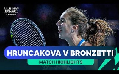 Viktoria Hruncakova v Lucia Bronzetti | Slovakia v Italy 2024 Billie Jean King Cup Final Highlights