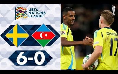 Sweden vs Azerbaijan 6-0 Extended Highlights | UEFA Nations League 2024