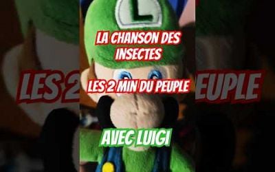 Les deux minutes du Peuple La chanson des Insectes avec Luigi #comedie #plush #funny #2mindupeuple