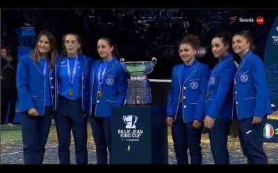 Jasmine Paolini (Italia) vs Rebecca Sramkova (Slovakia) | Trophy Ceremony Billie Jean King Cup 2024