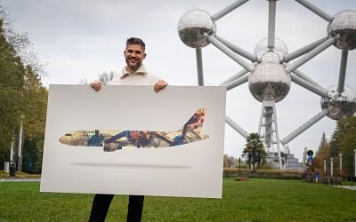 Brussels Airlines chooses Atomium to grace new specially designed plane