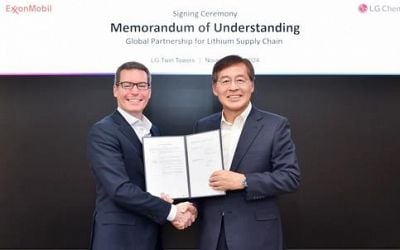 LG Chem signs deal with Exxon Mobil to secure 100,000 tons of lithium carbonate