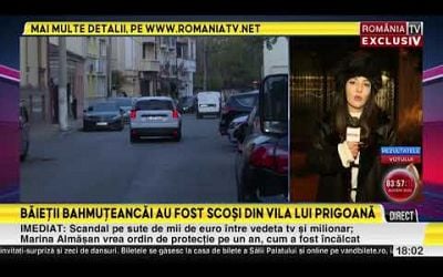 Baietii Adrianei Bahmuteanu au fost scosi din vila lui Silviu Prigoana