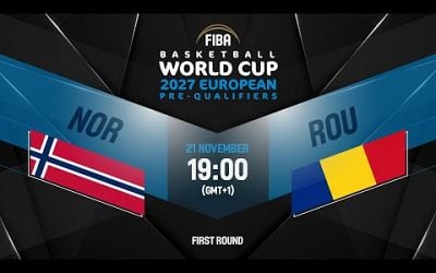 Norway v Romania | Full Basketball Game | FIBA Basketball World Cup 2027 European Pre-Qualifiers