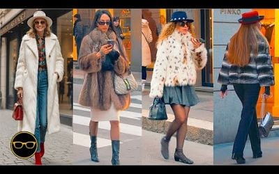 November Italian Street Style: How to Style Faux Fur Jacket &amp; Coats like Italians Chic &amp; Fashionista